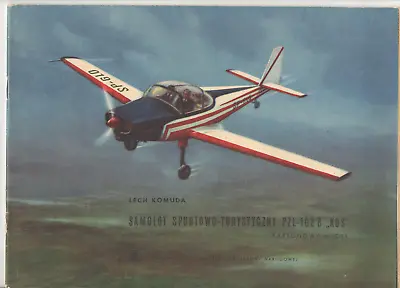 VTG 1950s-60s POLISH AIRPLANE PAPER MODEL! SPORTS/TOURIST AIRCRAFT PZL-102B KOS! • $33.99