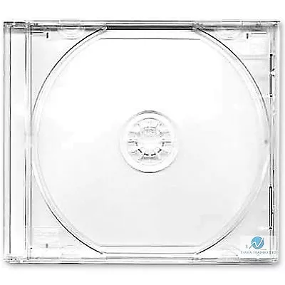 Single CD Jewel Case 10.4mm Spine With Clear Tray Empty Replacement Cover LOT • £82.75