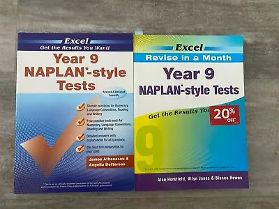 Excel Revive In A Month Naplan-style Tests Year 9 X2 Books • $22