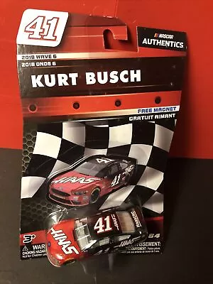 2018 Nascar Authentics Wave 6 1/64 #41 Kurt Busch Haas Cnc Ford Fusion + Magnet • $19.95