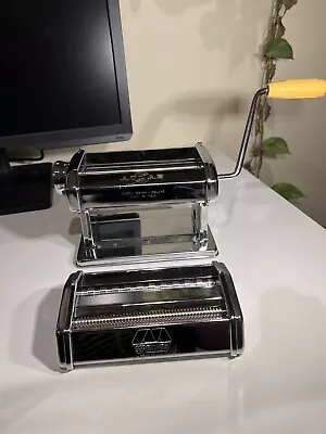 Atlas Model 150 Deluxe Pasta Noodle Maker Machine Made Italy Marcato READ!! • $30