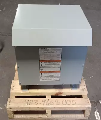 New Siemens 3f3y015esd16 15 Kva Transformer 3-phase 480 Hv ▲ 208y/120 Lv Nema 3r • $1466.99