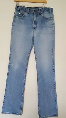 Vintage Levis 517 Jeans 32 X 34.5 USA Made 90s Bootcut Blue Orange Tab • £51