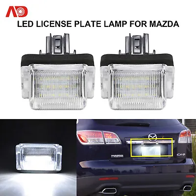 FOR MAZDA5 12-14 CX-9 07-15 18-SMD LED LICENSE NUMBER PLATE LIGHT Assembly CLEAR • $13.76