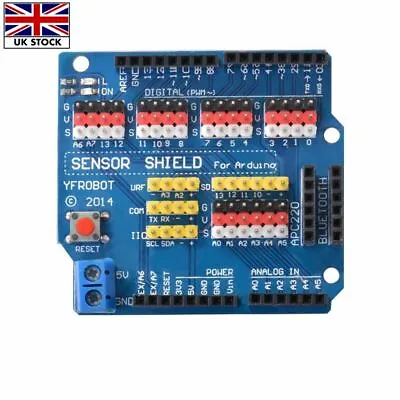 £5.30 • Buy V5 Sensor Shield Expansion Board Shield For Arduino UNO R3 V5.0 Electric Module