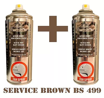 Service Brown Army Spray Paint Military Vehicle paintballairsoftrc Model X2 • £23.75