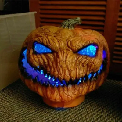 32cm Halloween LED Jack-O-Lantern Pumpkin Light Scary Haunted House Party Decor • £33.50
