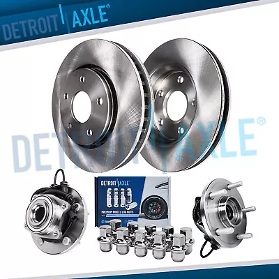 $168.33 • Buy 302mm Front Disc Rotors Wheel Hubs +10pc Wheel Lug Nuts For 2008-16 Town Country