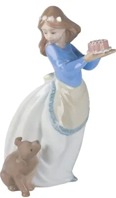 NAO By Lladro Puppy's Birthday. Porcelain Figure.  Figure No. 01045 • $150