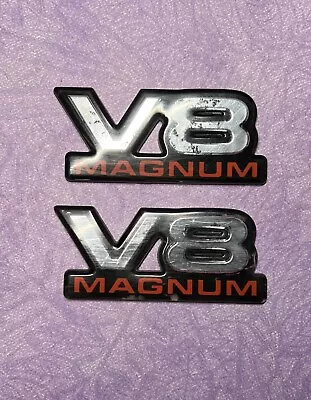 1994-2001 DODGE Ram Truck V-8 V8 MAGNUM Door Side Emblem Set OEM • $12