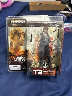 Sarah Connor T2 No Ball Cap Version Movie Maniacs V Figure (2002) NEW - SEALED • $35