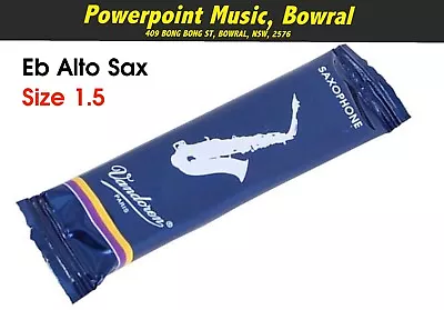 $7.95 • Buy Vandoren Traditional Eb Alto Sax Reed # 1.5 Strength SINGLE REED + Free Postage