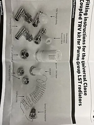 Close Coupled TRV Radiator Valve For Purmo Group LST Radiator (Myson Radiators) • £35