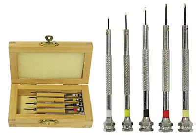 Screwdriver Set 5 Jewelers Watch Jewelry Eyeglass Repair Tools Precision Micro • $10.99