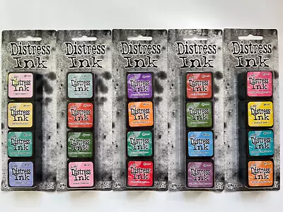 Tim Holtz Distress Ink Mini Pad Sets Lot Of 5 Sets - 20 Unique Colors • $44.95