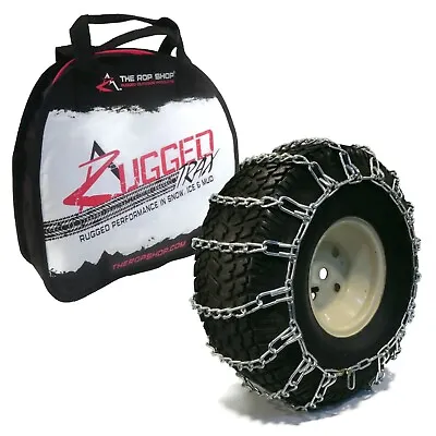 Pair Of 2 Link Tire Chains 18x6.5x8 For MTD Kubota & John Deere Lawnmower • $39.99