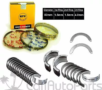 $182.02 • Buy 85-88 Toyota Supra Cressida 2.8l Dohc 12v 5mge L6 Npr Rings + Engine Bearings