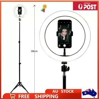 20 & 26 Cm LED Selfie Ring Light With Stand And Phone Holder Live Stream Makeup • $44.99