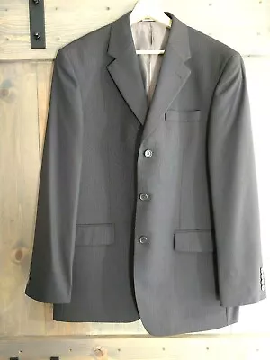 Perry Ellis Mens Blazer One Button Sports Coat Gray 44 Reg NWOT • $31.50