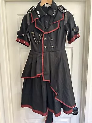 Lolita Dress Military/steampunk/gothic Style Womens Size Small New With Tags • $39