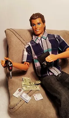 $34.95 • Buy Barbie/Ken Wallet, Money, Driver's License, Car Key Fob For 1/6 Scale Dolls