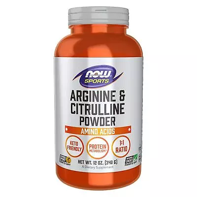 NOW FOODS Arginine & Citrulline Powder - 12 Oz. • $23.48