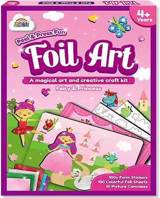 Unicorn Princess Craft Kit For Girls 4-9 DIY Fairy Sticker Art Set Birthday Gi • £20.72