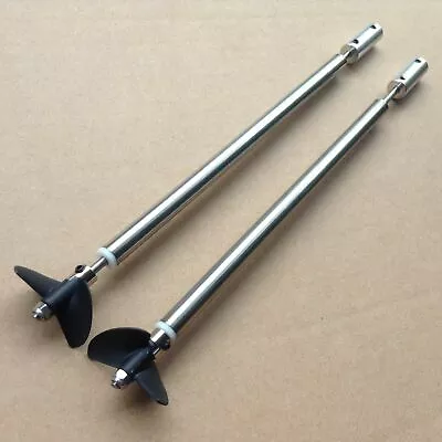 A Pair 2 Blade Stainless Assembly 3mm Shaft Catamaran Double Motor Rc Boat #1728 • $39.70