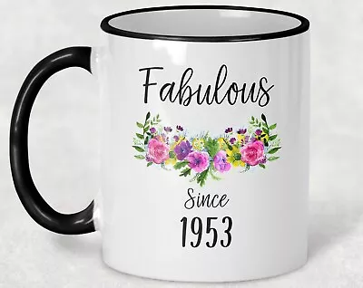 70th Birthday Idea Mug Fabulous Since 1953 Mug 70 Year Old Woman Women Mom • £18.33