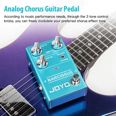 JOYO Chorus Electric Guitar Pedal Multiple Chorus Effects Modern/Vintage Opened • $51.30