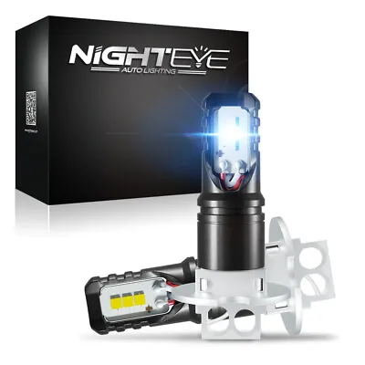 For FORD FALCON NIGHTEYE 2x H3 LED Fog Light Bulbs Kit DRL Globes 6000K White • $24.89
