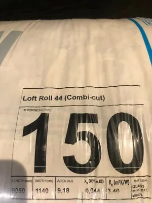 £260 • Buy 90 SQ METERS! - 10 X KNAUF LOFT ROLL 44 INSULATION 150mm COLLECTION ONLY LANCS 2