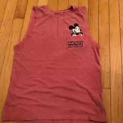 Disney Mickey Mouse Red Tank Top With Pocket-Size M (7-9) • $24