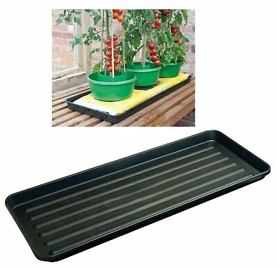 Grow Bag Trays Tough Ridgid Drip 1m Gravel Garden Watering Tray Pots Planters  • £8.99
