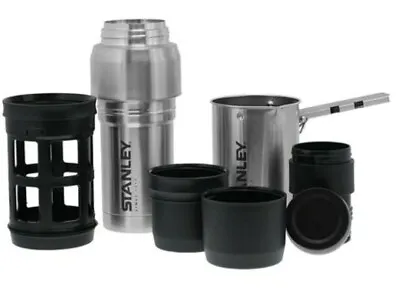Stanley Adventure Vacuum Coffee System All In 1. 17oz FRench Press/2 Cups In Lid • $225