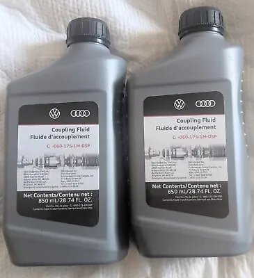 2 Qts. Audi VW Haldex Fluid - Genuine Audi VW G0601751MDSP.  850ml X 2 • $20