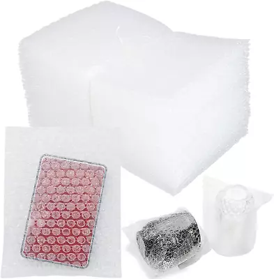 50Pcs Clear Bubble Out Bag & Pouches 8X10 Inch Bubble Pouch Wrap Double Wall B • $28.04