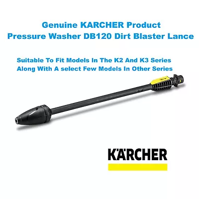 Karcher Pressure Washer Dirt Blaster Spray Lance DB120 2.642-727.0 26427270 • £35.95