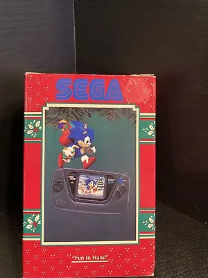 Enesco 1995 Christmas Ornament SEGA Game Gear SONIC THE HEDGEHOG  Fun In Hand  • $65