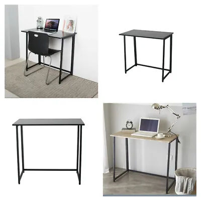 Folding Office Desk Table Wooden Computer Home Study Laptop 24HR Delivery • £34.75