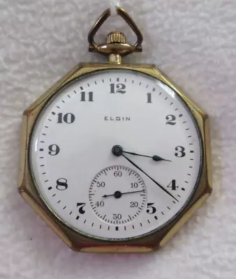 Vintage ELGIN Pocket Watch 20810837  RUNNING • $31