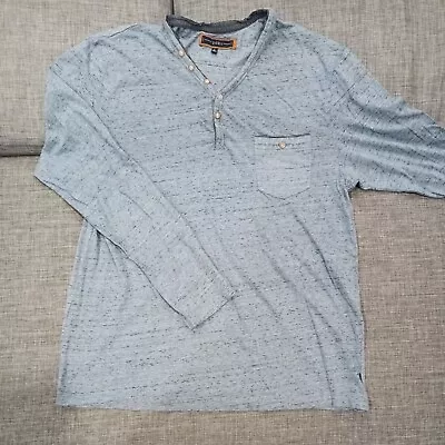 Pd&c Long Sleeve T-shirt V-neck Button Up • $13.54