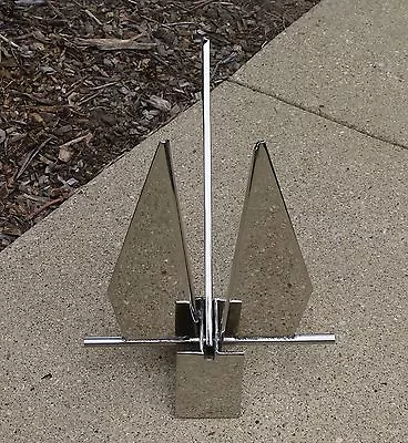 $119.99 • Buy 5.5 Lb 2.5 Kg Mirror Polish Danforth Fluke Style Boat Anchor 316 Stainless Steel