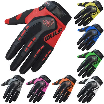 Adult Wulfsport Attack Motocross Gloves Motorbike Wulf Cycle QUAD Pit Dirt Bike • £11.95