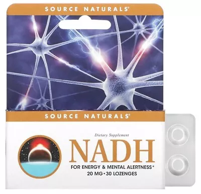 Source Naturals NADH 20 Mg 30 Sublingual Tablets • $17