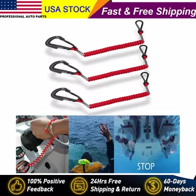 3PCS 8M0092849 Safety Lanyard Cord Tether For Mercury Mercruiser Outboard Motor • $17.85