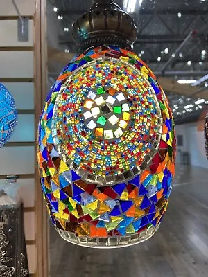 Turkish Moroccan Mosaic Ceiling Hanging Lamp Pendant Light Fixture • $178