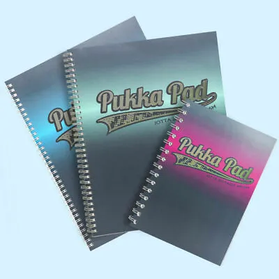 Pukka Pad Electra Jotta 200 Pages A4/A5 Notebook Ruled Wirebound Writing • £3.25