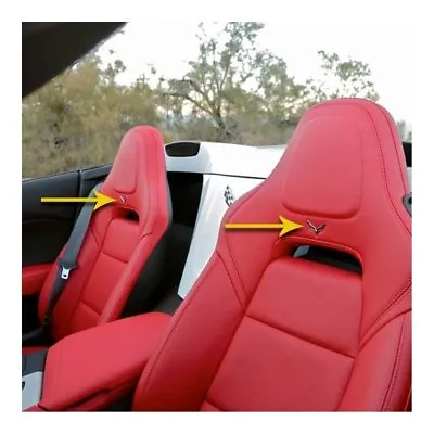 C7 Corvette Crossed Flags Seat Emblems (Set Of 2) • $46.60
