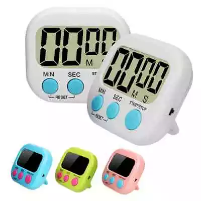 £3.29 • Buy LCD Digital Kitchen Egg Cooking Timer Count Down Clock Alarm Stopwatch Magnetic